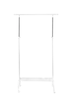 Вешалка напольная белая с перекладиной, 110 x 30 x 5.5см