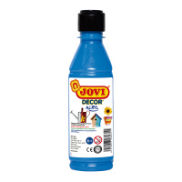 Краска акриловая JOVI, 250мл, пластиковая бутылка, голубой