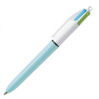Шариковая ручка автоматическая Bic 4 Colours 4 цвета, 0.4мм, салатовый корпус