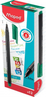 Ручка капиллярная Maped Graph’Peps зеленая, 0.4мм