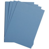 Цветная бумага Clairefontaine Etival color королевский синий, 500х650мм, 24 листа, 160г/м2, легкое з