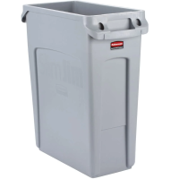 Контейнер для мусора Rubbermaid SlimJim 60л, серый, с системой вентиляции, 1971258