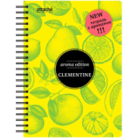 Бизнес тетрадь Attache Клементин, А5, 100 листов, в клетку, на спирали, ароматизированный