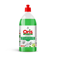 Средство для мытья посуды Grass Oris зеленое яблоко, 1л, 126108