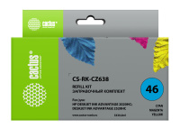 Заправочный набор Cactus CS-RK-CZ638 многоцветный 3x30мл для HP DJ 2020/2520