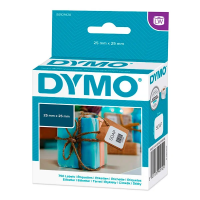 Этикетки Dymo многофункциональные 25х25мм, белые, 750шт