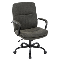Кресло руководителя Chairman CH301, экокожа, серая, серый пластик