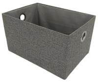 Tarrington House Короб для хранения текстильный серый размер L, 34 x 24 x 18см