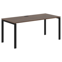 Стол прямой EUST 1780 Дуб Денвер тёмный/Черный 1760х800х750 EDIS