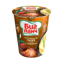 Картофельное пюре быстрого приготовления Биг Ланч с соусом с говядиной, 50г