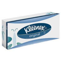 Косметические салфетки Kimberly-Clark Kleenex 72шт, 20х20см, 3 слоя, белые