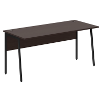 Стол прямой СП-4P Венге Магия/Черный 1600х720х755 IMAGO PLUS