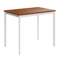Стол прямой Skyland Imago-S СП-1.1S, французский орех/белый полуматовый, 900х600х755мм