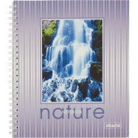 Тетрадь Attache Nature, A5, 96 листов, в клетку, на спирали, мелованный картон
