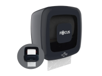 Диспенсер для полотенец в рулонах Focus угольный, пластик, 8076282