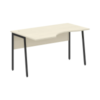 Стол прямой СА-2P(L) Клен*/Антрацит 1400х900х755 IMAGO PLUS