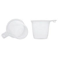 Чашка одноразовая для чая кофе 200 мл, UPAX UNITY, КОМПЛЕКТ 1000 шт. (20 упаковок по 50 шт.), прозрачная
