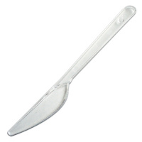 Нож одноразовый Кристалл прозраный, 18см,  50шт/уп