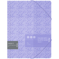 Папка на резинке Berlingo 'Starlight S' А4, 600мкм, фиолетовая, с рисунком