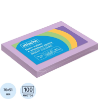 Стикеры Attache Bright colours фиолетовый, 76х51мм, 100 листов