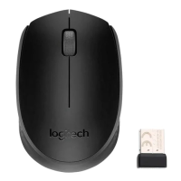 Мышь беспроводная оптическая USB Logitech B170, 1000dpi , черная