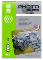 Фотобумага для струйных принтеров Cactus CS-MA4180100 A4, 100 листов, 180г/м2, белая, матовая