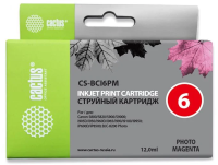 Картридж струйный Cactus CS-BCI6PM светло-пурпурный (12мл) для Canon BJC-8200/MP750/MP760/MP780/iP40