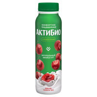 Йогурт питьевой Актибио Вишня-семена чиа, 1.5%, 260г