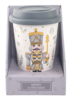 Кружка Domenik Щелкунчик с силиконовой крышкой, 400мл