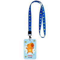 Бейдж вертикальный с 3D-печатью 'Капибара' (85х54 мм), лента 45 см, СЛАЙДЕР, FUNSTER (ФАНСТЕР), 2388