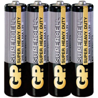 Батарейка Gp Supercell AAA R03, 1.5В, солевая, 4шт/уп
