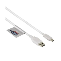 Кабель соединительный USB 2.0 Hama A-B-mini (m-m) 0.75 м, прозрачный, ProClass, H-39744