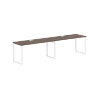 Стол 2-х местный EQWST 3167 Дуб Денвер тёмный/Белый 3126х670х750 EDIS