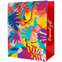 Пакет подарочный 33*42*12см ArtSpace 'Tropical gift', ламинированный
