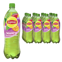Холодный чай Lipton зеленый со вкусом манго, 1л x 12 шт
