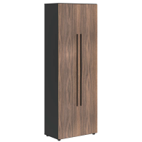 Шкаф для одежды VRWCS 80.1 Американский орех/Яшма черный 800х430х2253 VELION VENEER