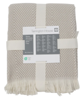 Tarrington House Плед акрил серия кашемир светло-коричневый 430г, 130 x 170см