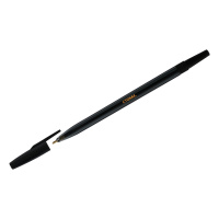 Шариковая ручка Стамм 049 черная, 0.7мм, тонированный корпус