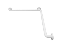Поручень Nofer угловой 3 точки опоры алюминий, белый, 15052.NBA