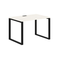 Стол прямой EQST 1180 Ясень Траун/Черный 1160х800х750 EDIS