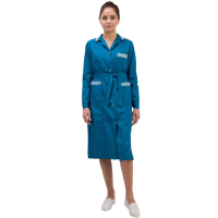Халат женский Вилора (р.48-50) 170-176, бирюзовый, длинный рукав