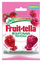 Мармелад жевательный Fruittella с пюре клубники и малины, 36г x 12 шт