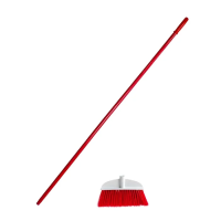 Метла для улицы Mry 142см, d=22см, красная, IN0953R