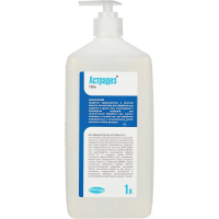 Антисептик для рук с дозатором Астрадез Астрадез-гель 1л, кожный, с увлажняющими компонентами, с дозатором
