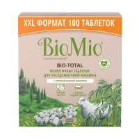 Таблетки BioMio Bio-Total 7 в 1 для посудомоечной машины, с маслом эвкалипта 100 шт