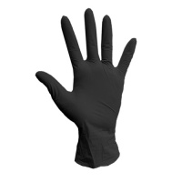 Перчатки нитриловые Ecolat черные S, 50 пар, 8г