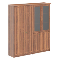 Шкаф высокий 2-х секционный гардероб с комбинированным RHC 180.6 Орех Даллас 1808х466х2023