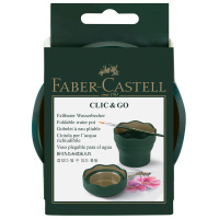 Стакан для воды Faber-Castell 'Clic&Go', складной, темно-зеленый