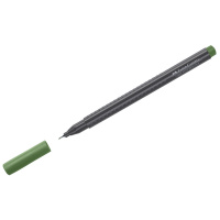Ручка капиллярная Faber-Castell Grip Finepen оливковая, 0.4мм