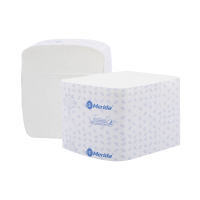 Туалетная бумага листовая Merida TB5405 Комфорт, 2 слоя, V-укладка, 200шт, белая, 30 пачек